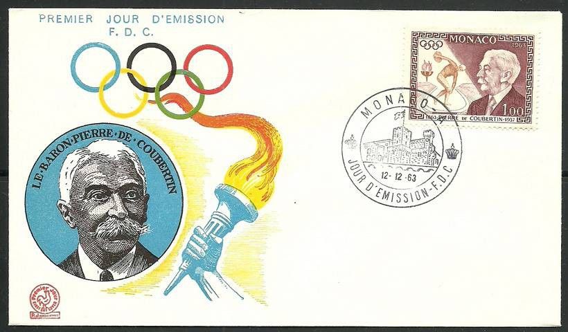 Znaczek Monako 1963 Mi 738 FDC