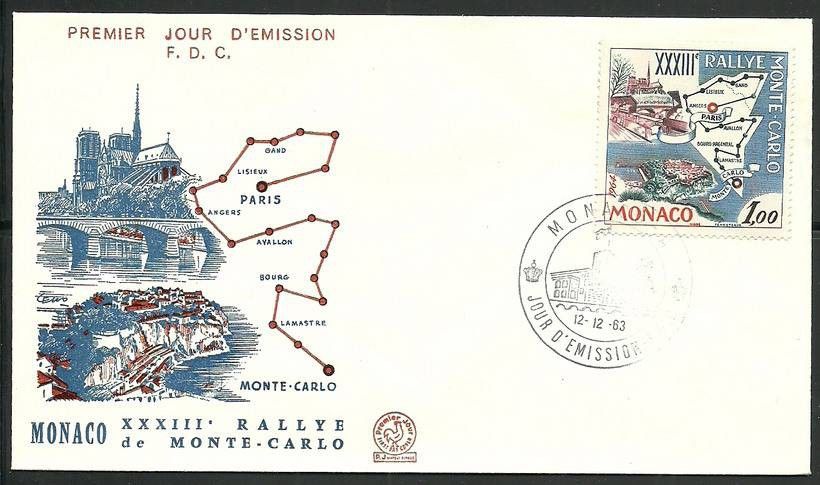 Znaczek Monako 1963 Mi 740 FDC
