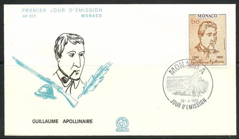 Znaczek Monako 1980 Mi 1425 FDC