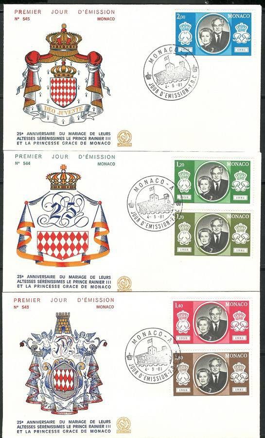 Znaczek Monako 1981 Mi 1465-1469 FDC