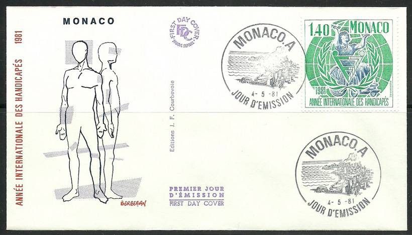 Znaczek Monako 1981 Mi 1476 FDC