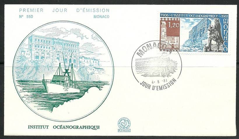 Znaczek Monako 1981 Mi 1478 FDC