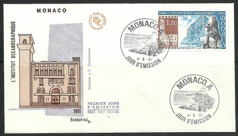 Znaczek Monako 1981 Mi 1478 FDC