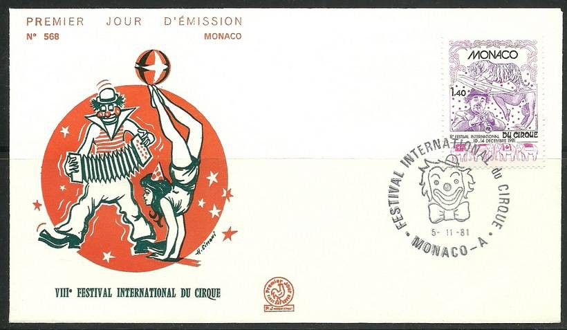 Znaczek Monako 1981 Mi 1499 FDC