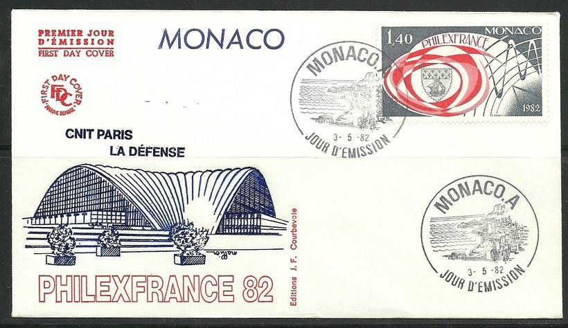 Znaczek Monako 1982 Mi 1532 FDC