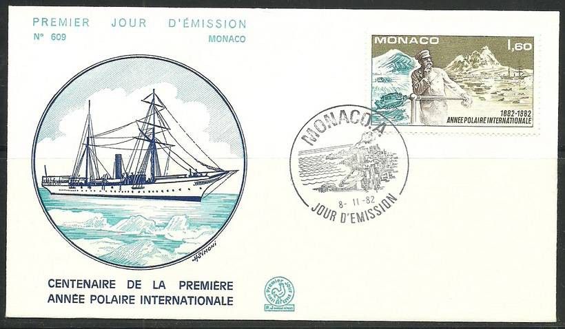 Znaczek Monako 1982 Mi 1564 FDC