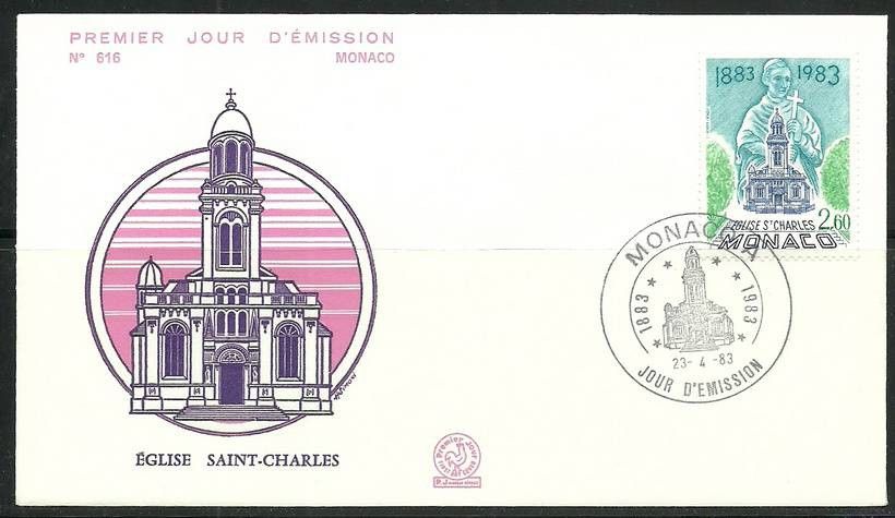 Znaczek Monako 1983 Mi 1578 FDC
