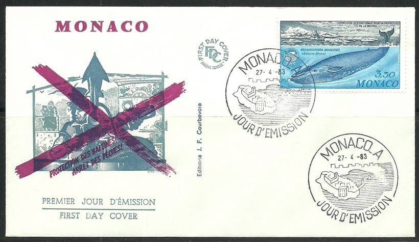 Znaczek Monako 1983 Mi 1584 FDC