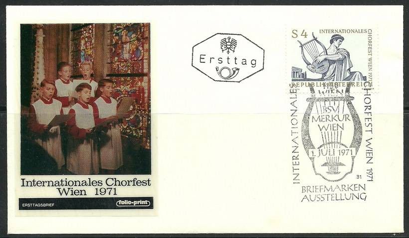 Znaczek Austria 1971 Mi 1365 FDC