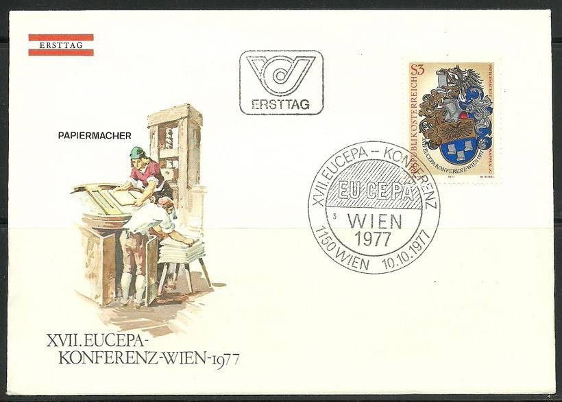 Znaczek Austria 1977 Mi 1557 FDC