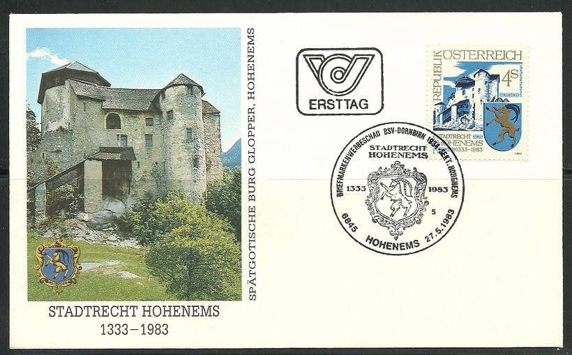 Znaczek Austria 1983 Mi 1741 FDC