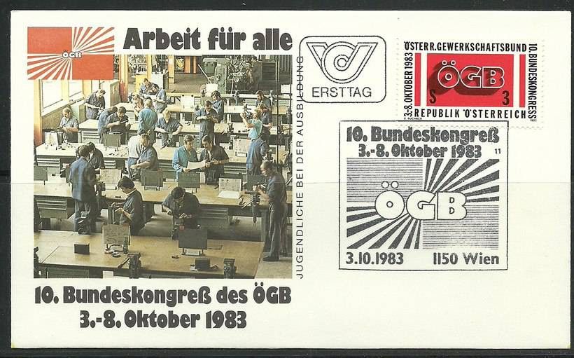 Znaczek Austria 1983 Mi 1754 FDC