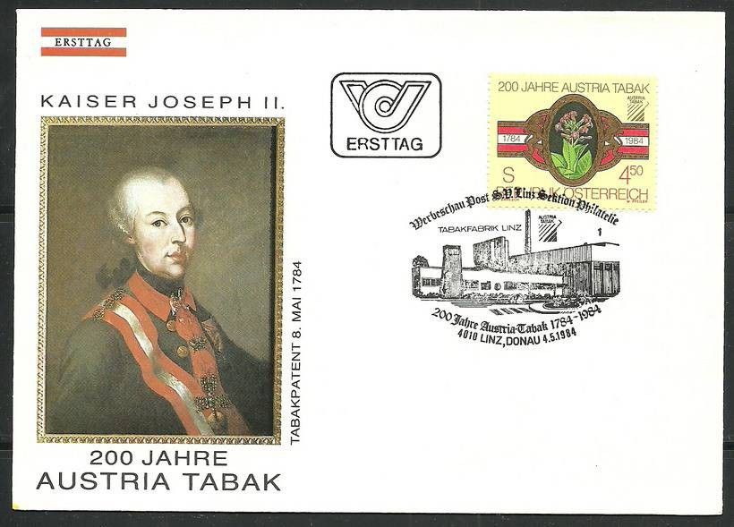 Znaczek Austria 1984 Mi 1769 FDC