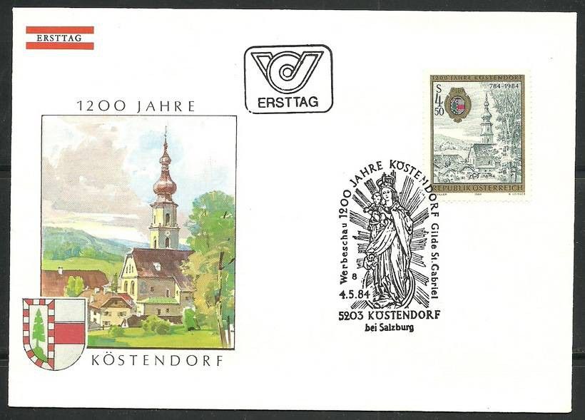 Znaczek Austria 1984 Mi 1771 FDC