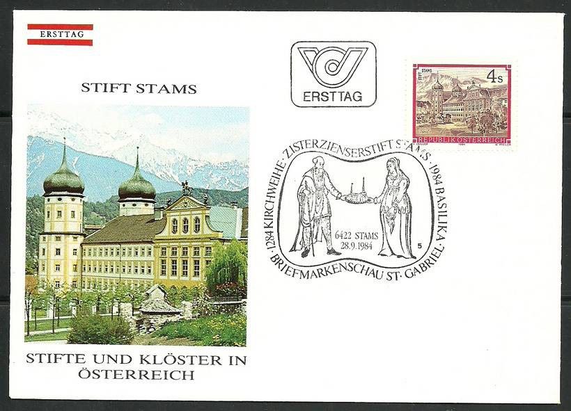 Znaczek Austria 1984 Mi 1791 FDC