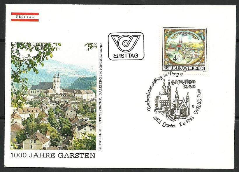Znaczek Austria 1985 Mi 1816 FDC