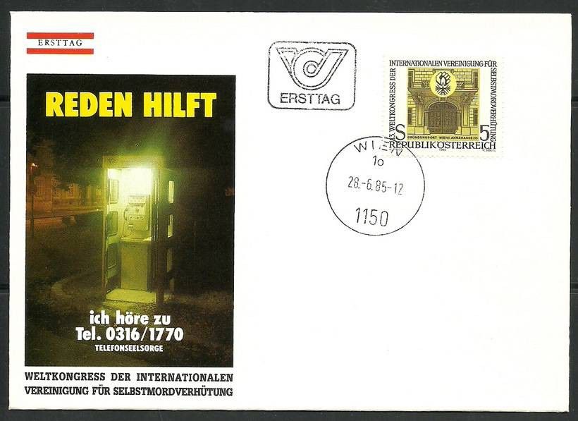 Znaczek Austria 1985 Mi 1818 FDC