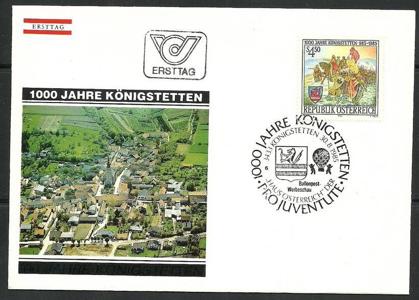 Znaczek Austria 1985 Mi 1825 FDC