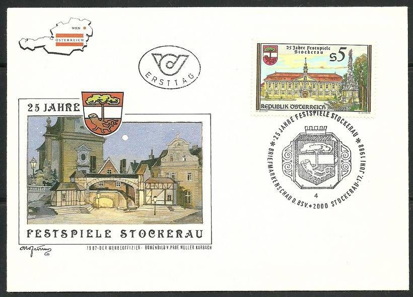 Znaczek Austria 1988 Mi 1927 FDC