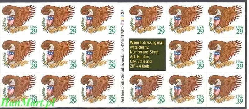 Znaczek USA 1992 Mi ark 2320 Czyste **