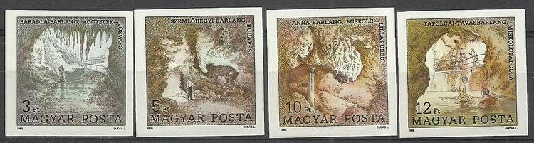 Znaczek Węgry 1989 Mi 4043-4046B Czyste **