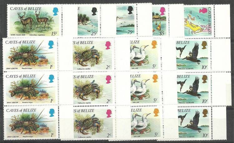 Znaczek Belize 1984 Mi 1-9 Czyste **