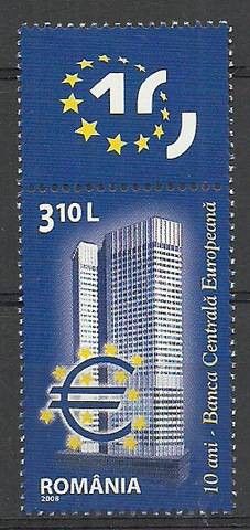 Znaczek Rumunia 2008 Mi zf 6298 Czyste **