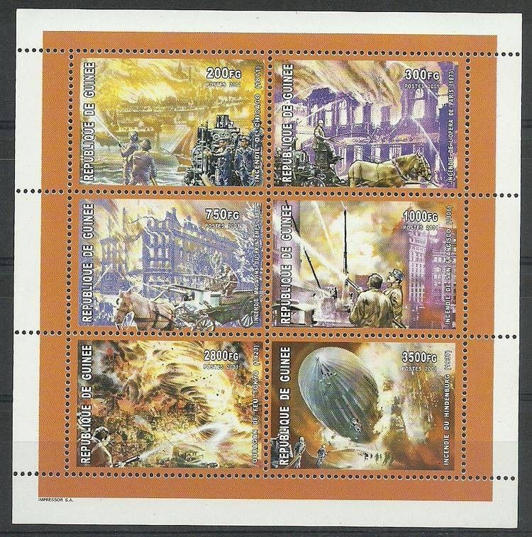 Znaczek Gwinea 2001 Mi ark 3308-3313 Czyste **