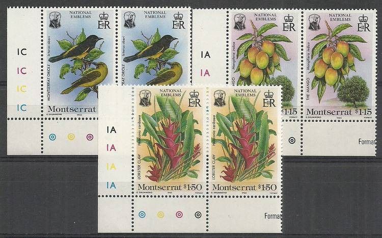 Znaczek Montserrat 1985 Mi 565-567 Czyste **