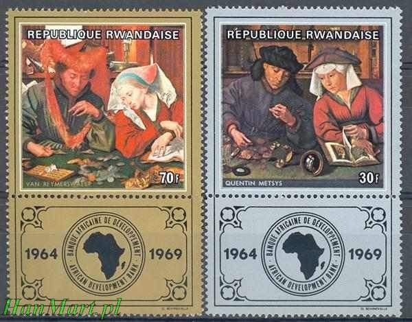 Znaczek Rwanda 1969 Mi 335-336 Czyste **
