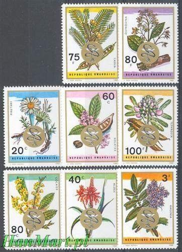 Znaczek Rwanda 1969 Mi 342-349 Czyste **