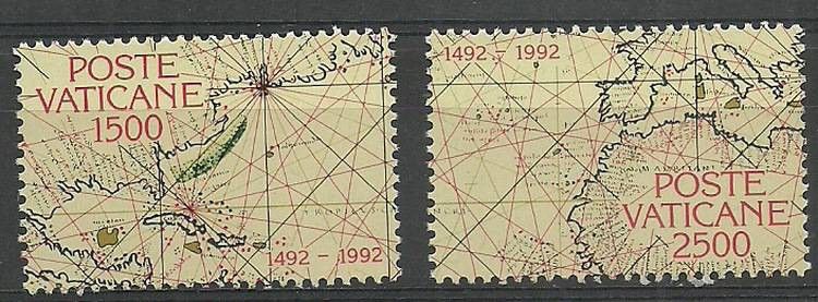 Znaczek Watykan 1992 Mi 1056-1057 Czyste **