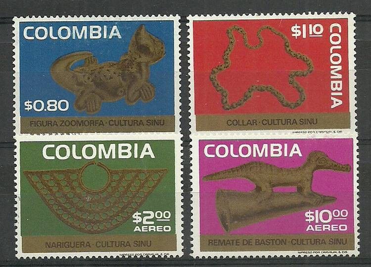 Znaczek Kolumbia 1975 Mi 1288-1291 Czyste **