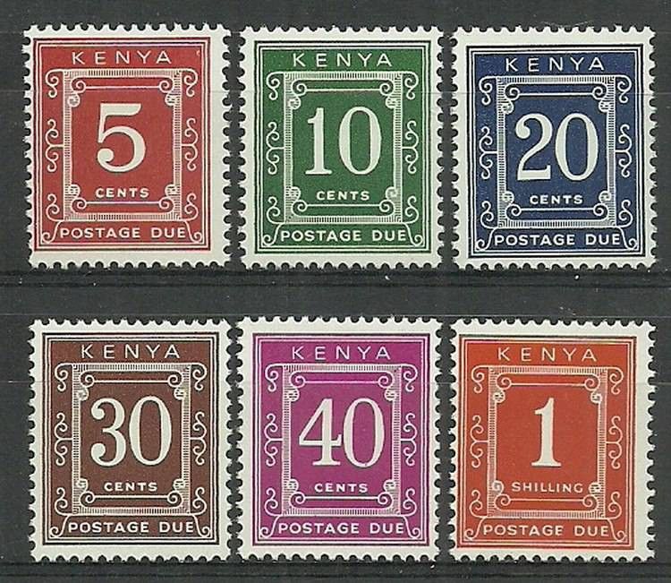 Znaczek Kenia 1967 Mi por1-6 Czyste **