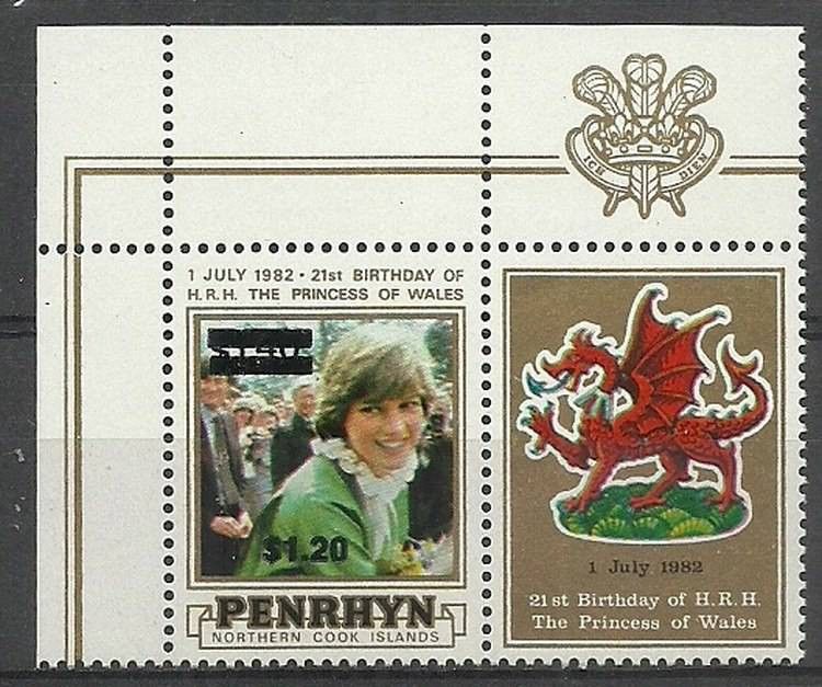 Znaczek Penrhyn 1983 Mi zf 342 Czyste **