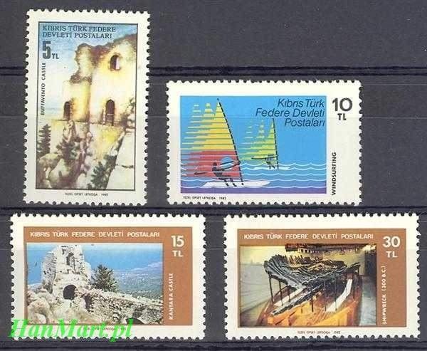 Znaczek Cypr Północny 1982 Mi 116-119 Czyste **