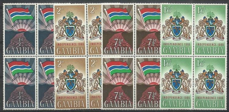 Znaczek Gambia 1965 Mi 201-204 Czyste **
