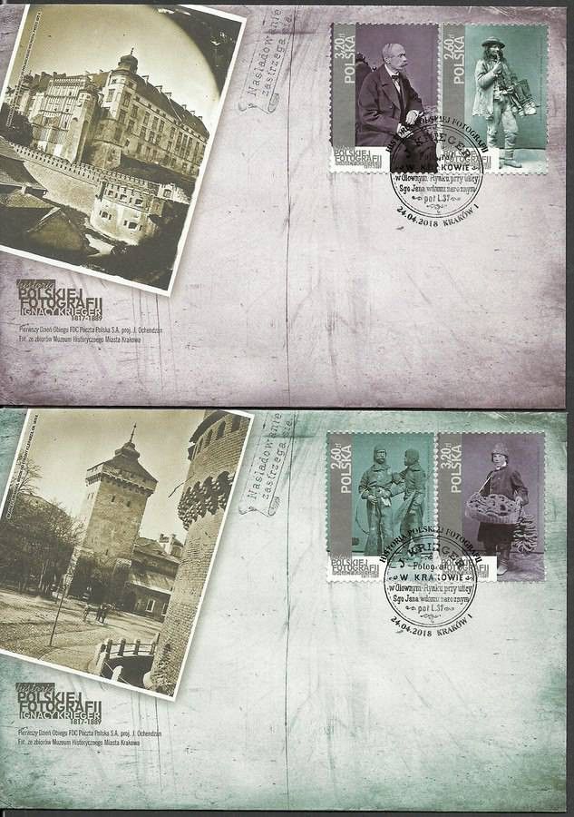 Znaczek Polska 2018 Mi 4983-4986 Fi 4833-4836 FDC