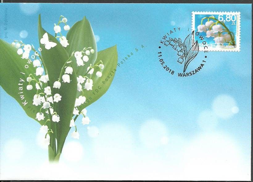 Znaczek Polska 2018 Mi 4989 Fi 4839 FDC