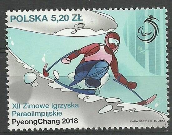 Znaczek Polska 2018 Mi 4975 Fi 4827 Czyste **