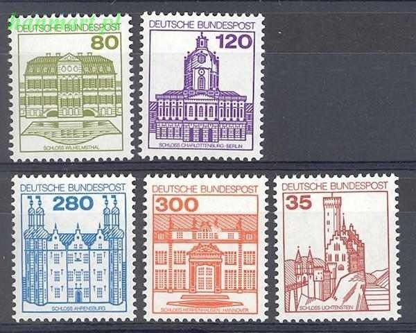 Znaczek Niemcy 1982 Mi 1139-1143 Czyste **