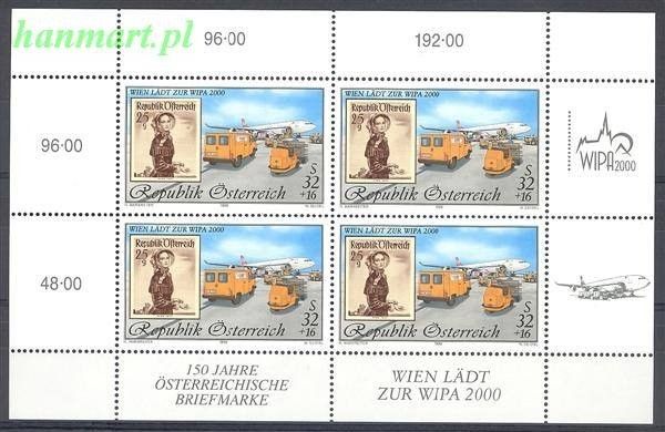 Znaczek Austria 1999 Mi ark 2292I Czyste **