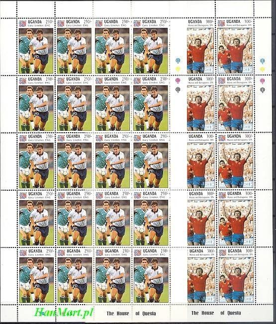 Znaczek Uganda 1993 Mi 1248-1255 Czyste **