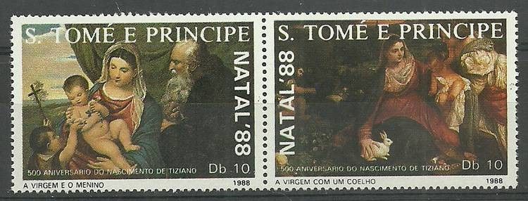 Znaczek Wyspy Św. Tomasza i Książęca 1988 Mi 1088-1089 Czyste **