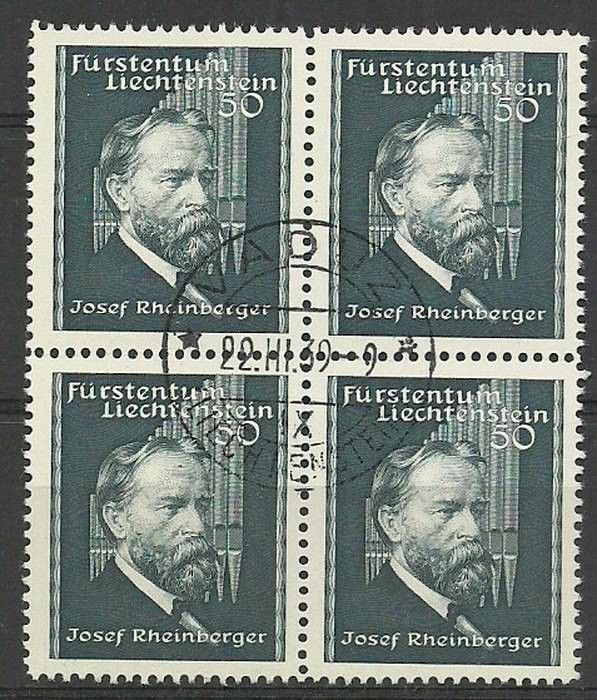 Znaczek Liechtenstein 1939 Mi 172 Stemplowane