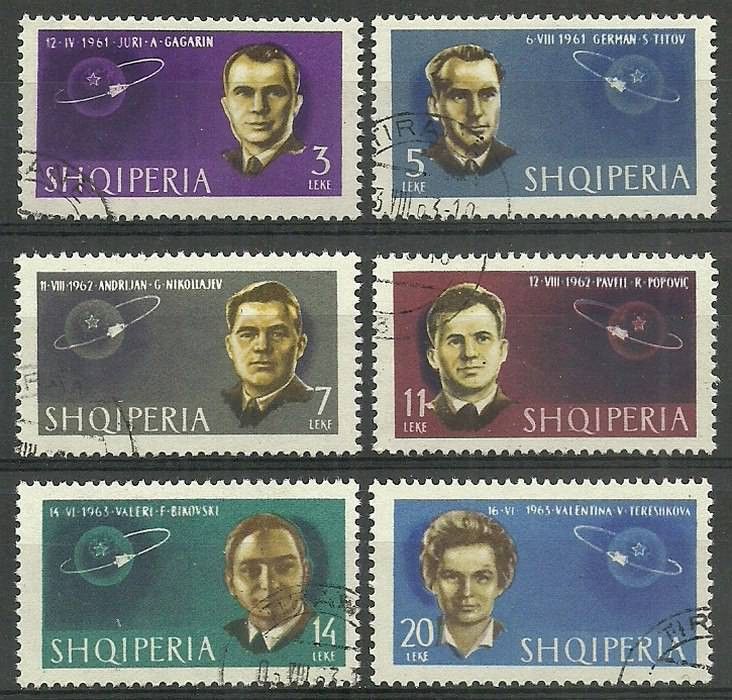 Znaczek Albania 1963 Mi 757-762 Stemplowane
