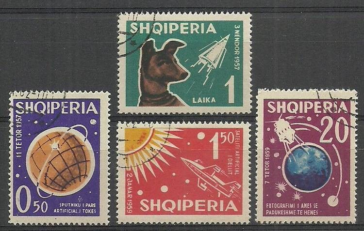 Znaczek Albania 1962 Mi 663-666 Stemplowane