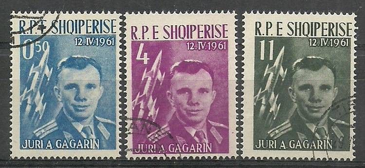 Znaczek Albania 1962 Mi 642-644 Stemplowane