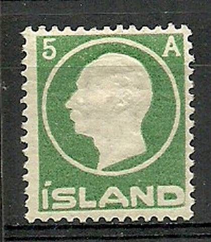 Znaczek Islandia 1912 Mi 69 Z podlepką *