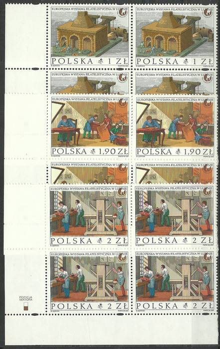 Znaczek Polska 2001 Mi 3909-3911 Fi 3759-3761 Czyste **